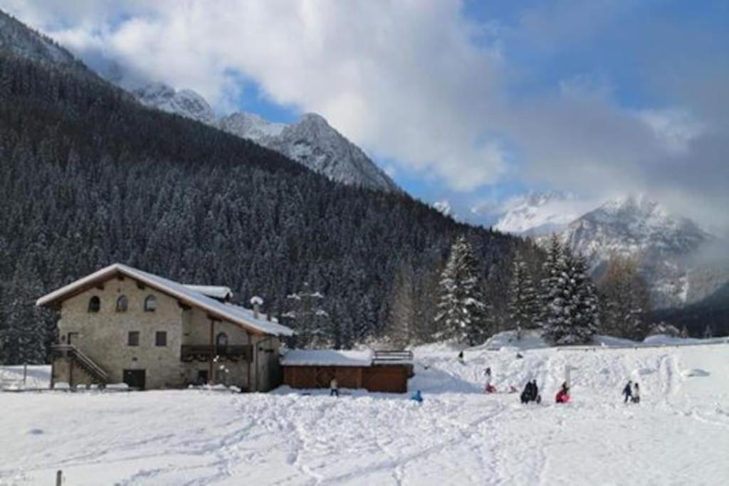 Villa Chalet Rustico Bertolini Per Gruppi! Vermiglio Exterior foto
