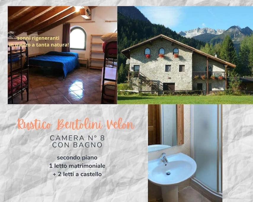 Villa Chalet Rustico Bertolini Per Gruppi! Vermiglio Exterior foto